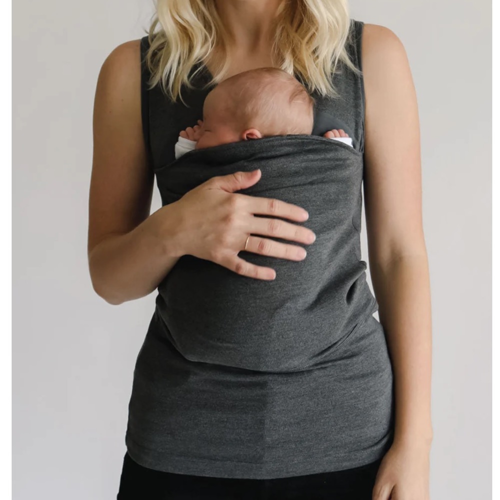 Lalabu Soothe Babywearing Shirt Gray sz L
